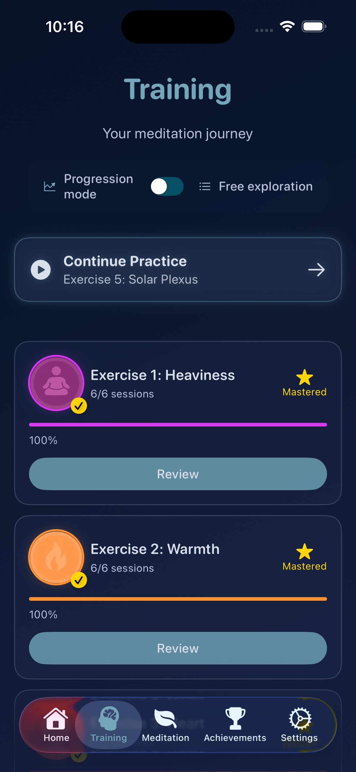 Screenshot 2 - Timer méditation